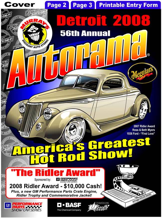 2008 Detroit Autorama Flyer/ Entry Form